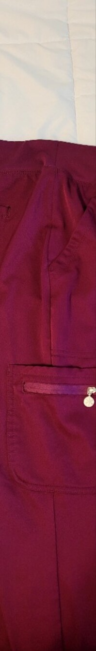 Beyond Scrubs, Burgundy, Faith Top, Serena Bottom- Harmony Collection, Small - Picture 11 of 16
